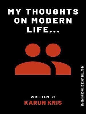 cover image of My Thoughts On Modern Life